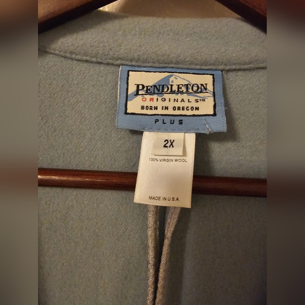 Pendleton - Wool Blazer - Sky / Light Blue - image 5